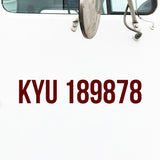 KYU Number Decal Sticker (Kentucky)