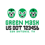 Mexican-design-wrestling-mask-green