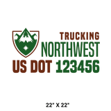 Company-Truck-pacific-northwest-DECAL-USDOT-design-mountains