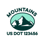 Company-Truck-pacific-northwest-DECAL-USDOT-design-mountains