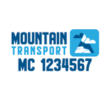 Company-Truck-pacific-northwest-DECAL-USDOT-design-mountains