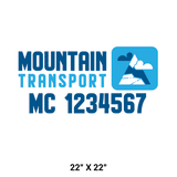 Company-Truck-pacific-northwest-DECAL-USDOT-design-mountains