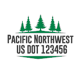 Company-Truck-pacific-northwest-DECAL-USDOT-design-pinetree