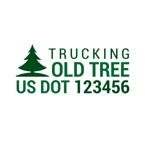 Company-Truck-pacific-northwest-DECAL-USDOT-design-pinetree
