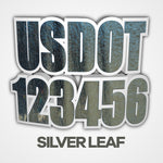 Silver leaf usdot truck decal