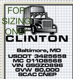 Custom Order for Clinton Transportation