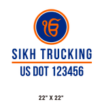 Company-Truck-Door-Sikhism-Sikh-Transport-DECAL-business-USDOT