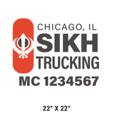 Company-Truck-Door-Sikhism-Sikh-Transport-DECAL-business-USDOT