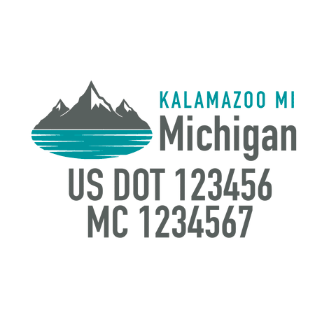 Company-Truck-Door-American-design-state-michigan-lake-mountain