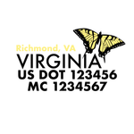 Company-Truck-Door-American-design-state-virginia-butterfly