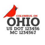 Company-Truck-Door-American-design-state-bird-red-ohio
