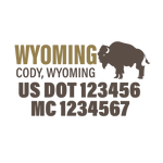 Company-Truck-Door-American-design-state-wyoming-buffalo