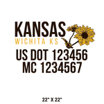 Company-Truck-Door-American-design-state-sunflower-kansas