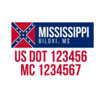 Company-Truck-Door-American-design-state-mississippi-confederate