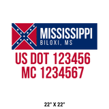 Company-Truck-Door-American-design-state-mississippi-confederate