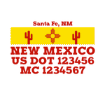 Company-Truck-Door-American-design-state-new-mexico-cactus-sun