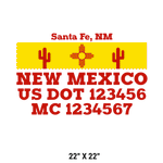 Company-Truck-Door-American-design-state-new-mexico-cactus-sun