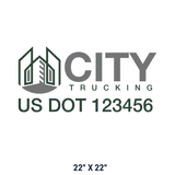  Company-Truck-city-building-DECAL-USDOT-design