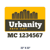  Company-Truck-city-building-DECAL-USDOT-design