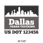  Company-Truck-city-building-DECAL-USDOT-design