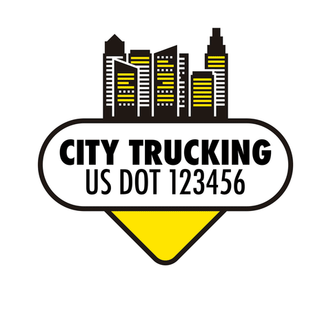  Company-Truck-city-building-DECAL-USDOT-design