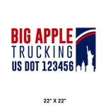  Company-Truck-city-building-DECAL-USDOT-design