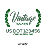  Company-Truck-vintage-script-classic-DECAL-USDOT-design