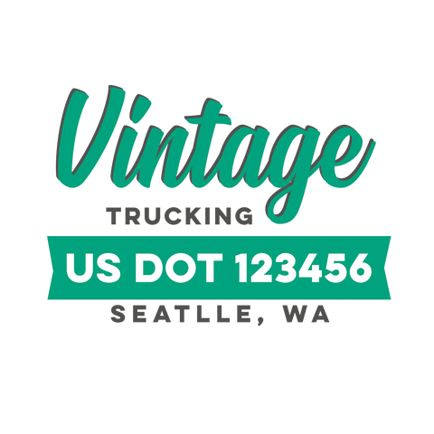  Company-Truck-vintage-script-classic-DECAL-USDOT-design