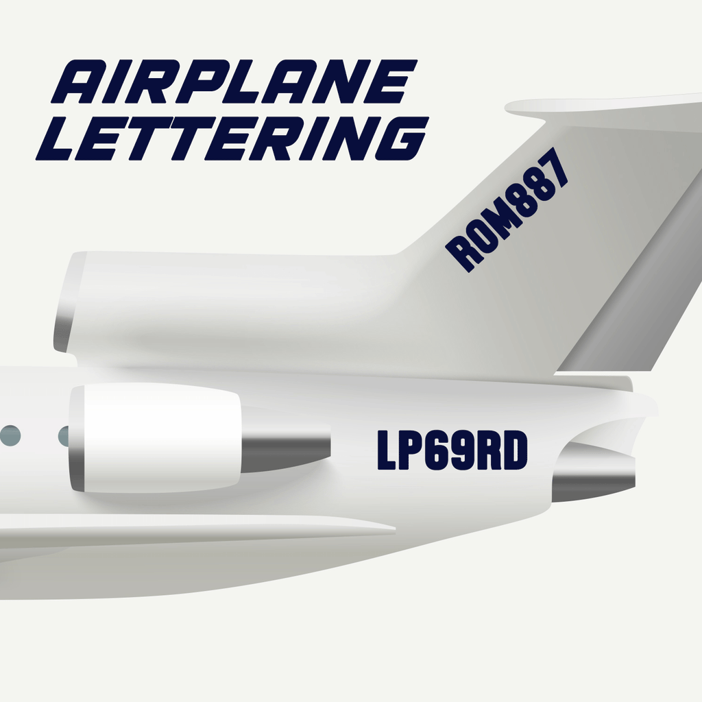 Airplane Lettering Decal – Truck Door Decals
