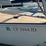 custom boat registration numbers on boat