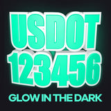 usdot decal glow in the dark