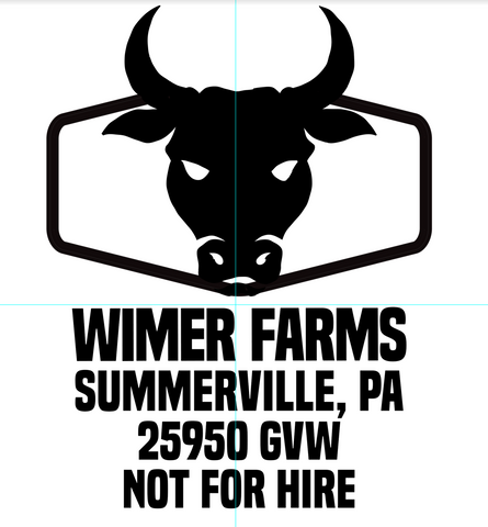 Custom Order for Wimer Farms