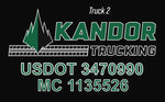 Custom Order for Kandor Trucking