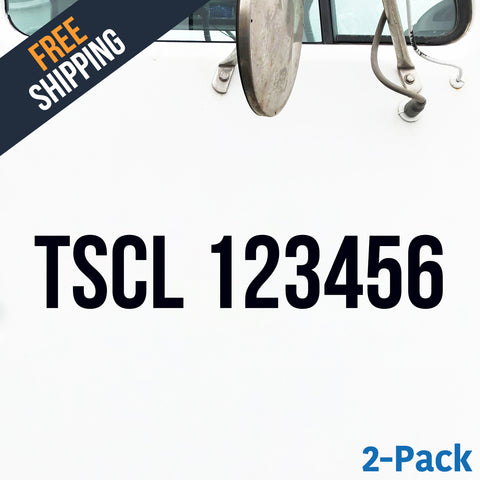 TSCL number decal