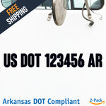 usdot decal ar arkansas