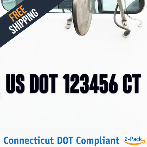 usdot decal connecticut ct