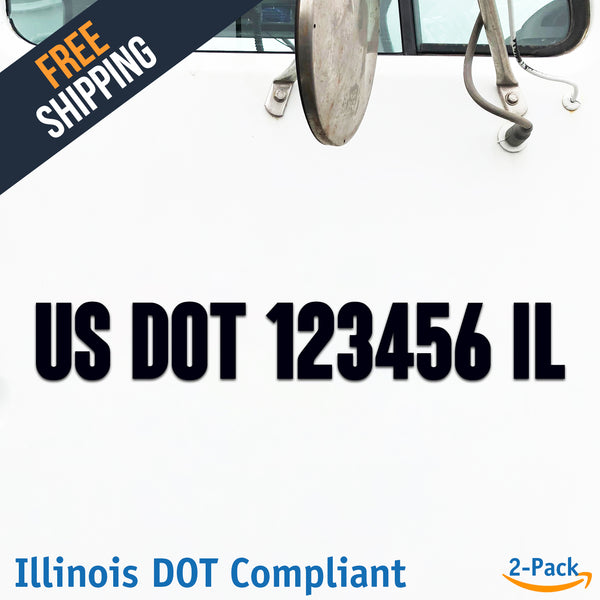 DOT Stickers, DOT Decals, Truck Lettering, Joliet