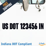 usdot decal indiana in