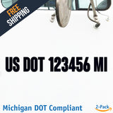 usdot decal michigan mi