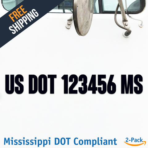 usdot decal Mississippi ms