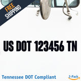 usdot decal Tennessee tn