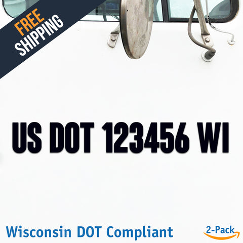 usdot decal wisconsin wi