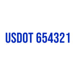 USDOT (DOT) Number Decal Sticker Vinyl Lettering Tester (Set of 2)